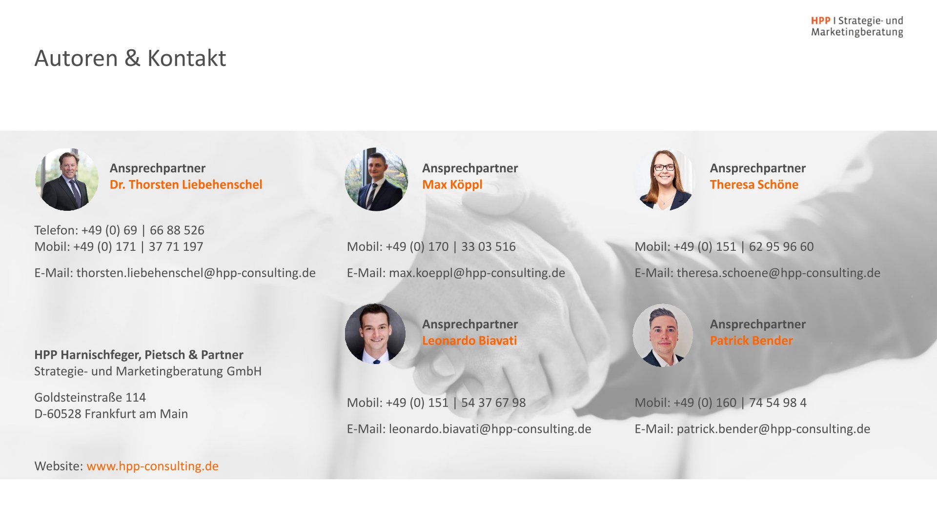 Snapshot – HPP Mobilitätsanbieter-Ranking 2025-11